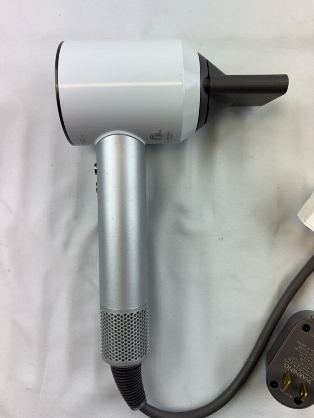 Dyson Supersonic HD07 Professional Hair Dryer, Silver/White - 100% Original